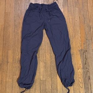 Purple/gray Lululemon mid rise dance studio pant size 6   Gently worn